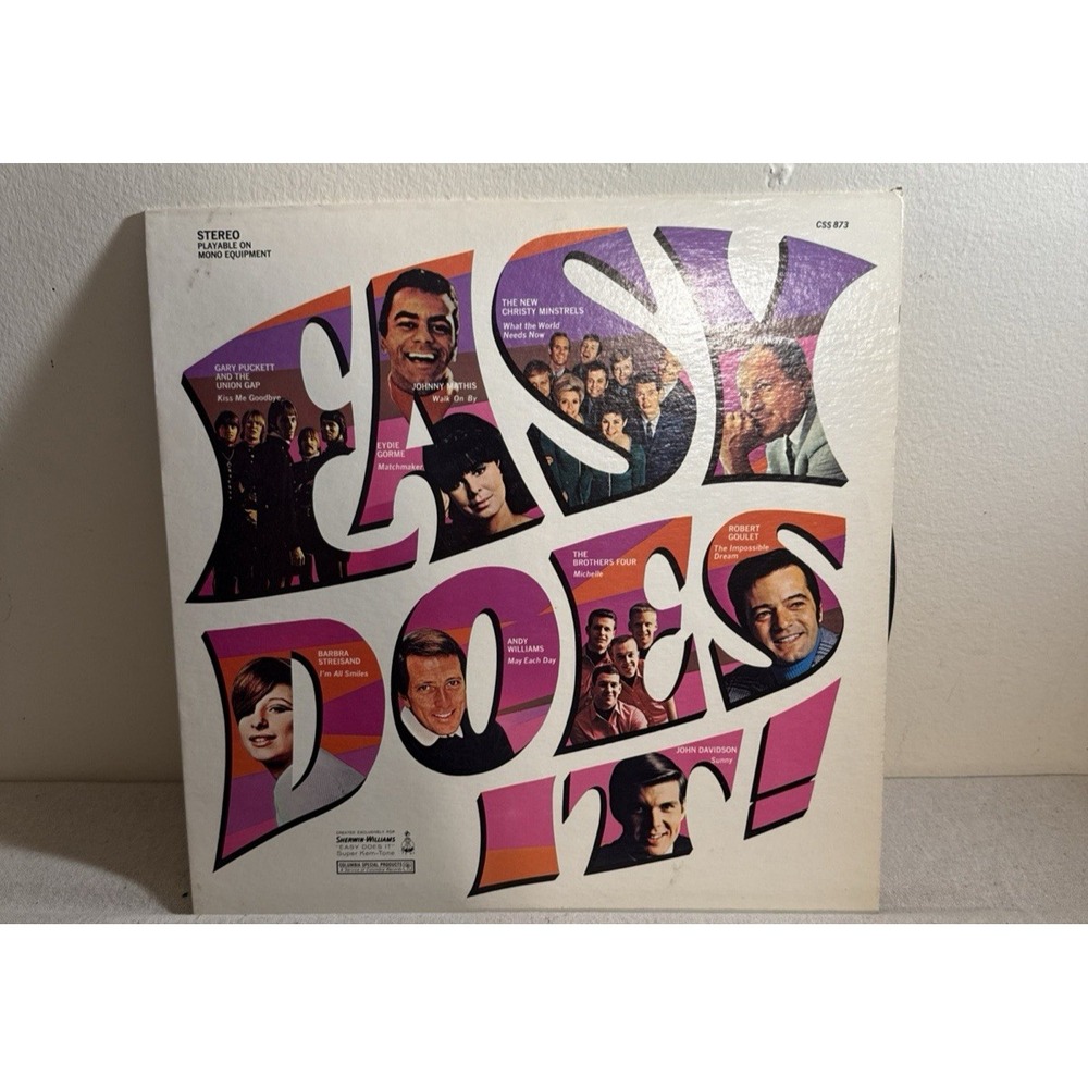 Easy Does It Compilation Vinyl LP Columbia‎ CSS 873 VG/VG